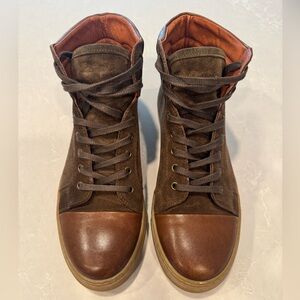 Men's Brown High-Top Sneakers